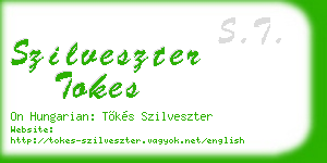 szilveszter tokes business card