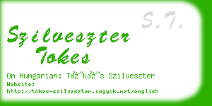 szilveszter tokes business card